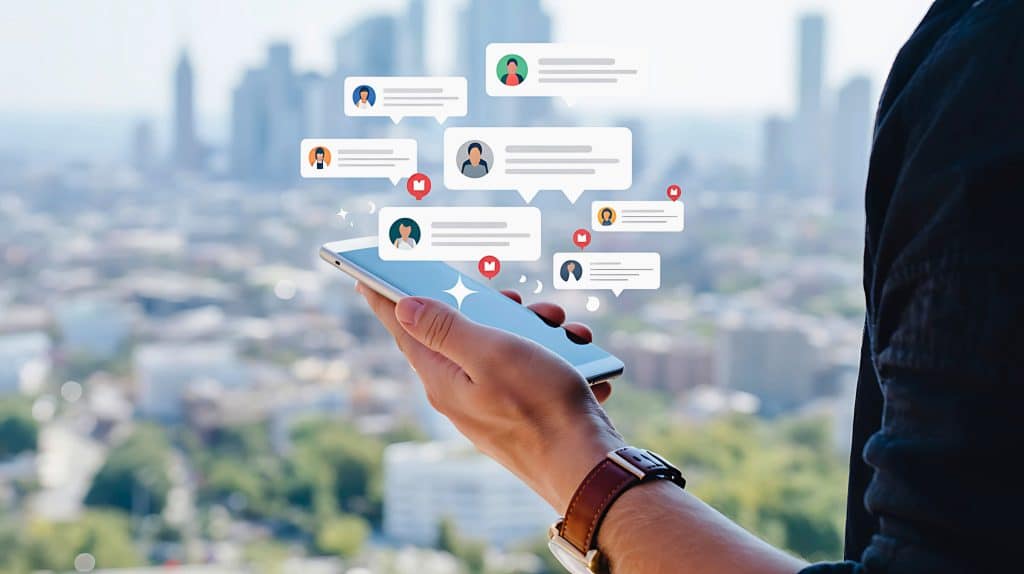 User seeing the results of effective social media management by Jeremy Zaleski Designs in Bucks County PA